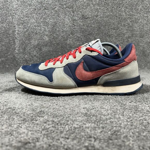 Nike Internationalist CW7635-991 Mens Size 11 Gray Blue Retro Running Shoes Used - Picture 7 of 13